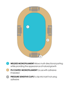 Open Box | easiPart Medium HD Topper 12" by easiHair | Heat Friendly Synthetic Hair | 101/48T - Wig Studio 1