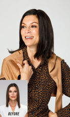 Open Box | easiPart Medium HD Topper 12" by easiHair | Heat Friendly Synthetic Hair | 101/48T - Wig Studio 1