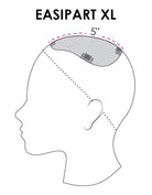 Open Box | easiPart XL Topper 8" by easiHair | 12FS12 - Wig Studio 1