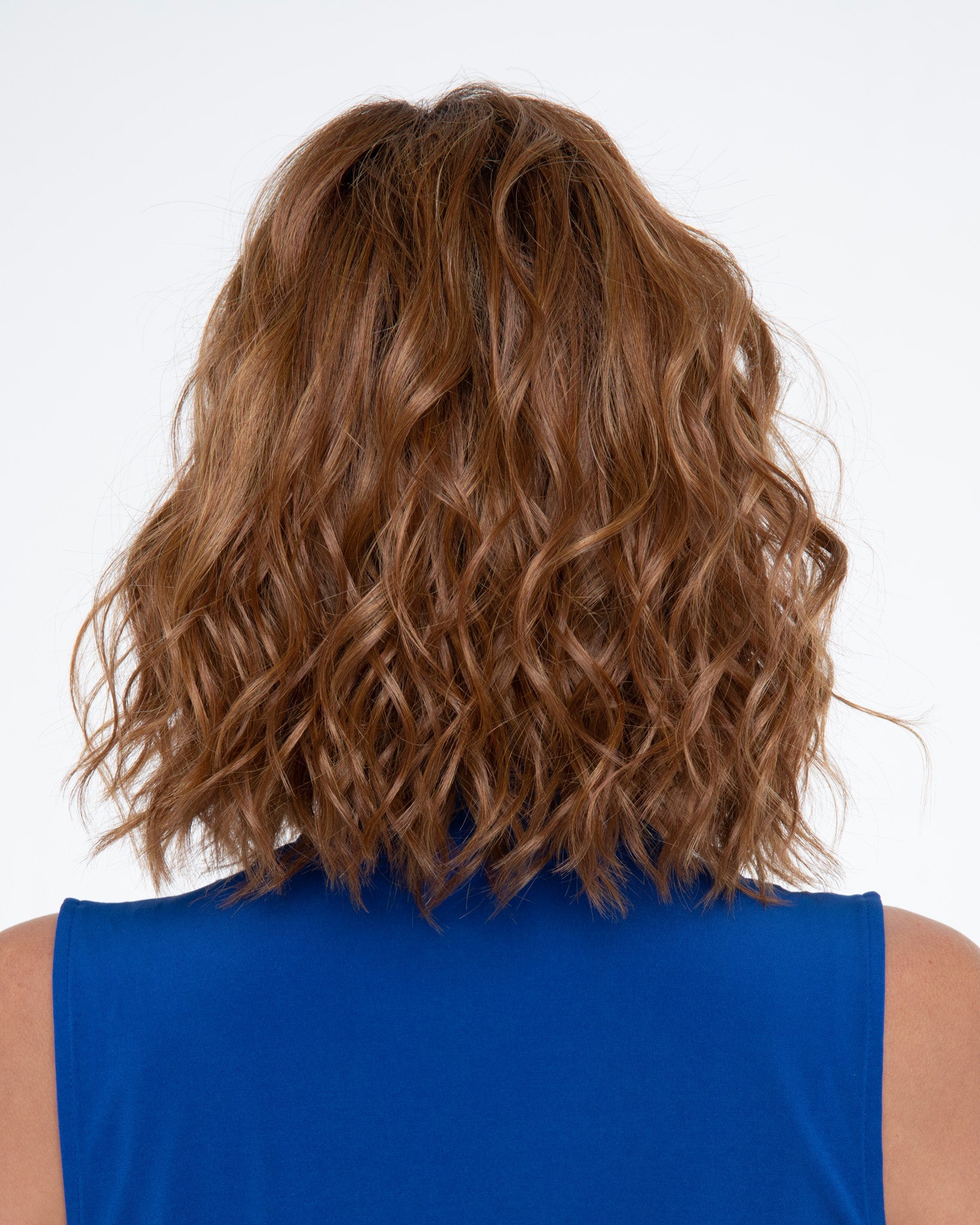 Open Box | Emma by Envy | Human Hair/Heat Friendly Synthetic Blend Wig | Chocolate Cherry - Wig Studio 1