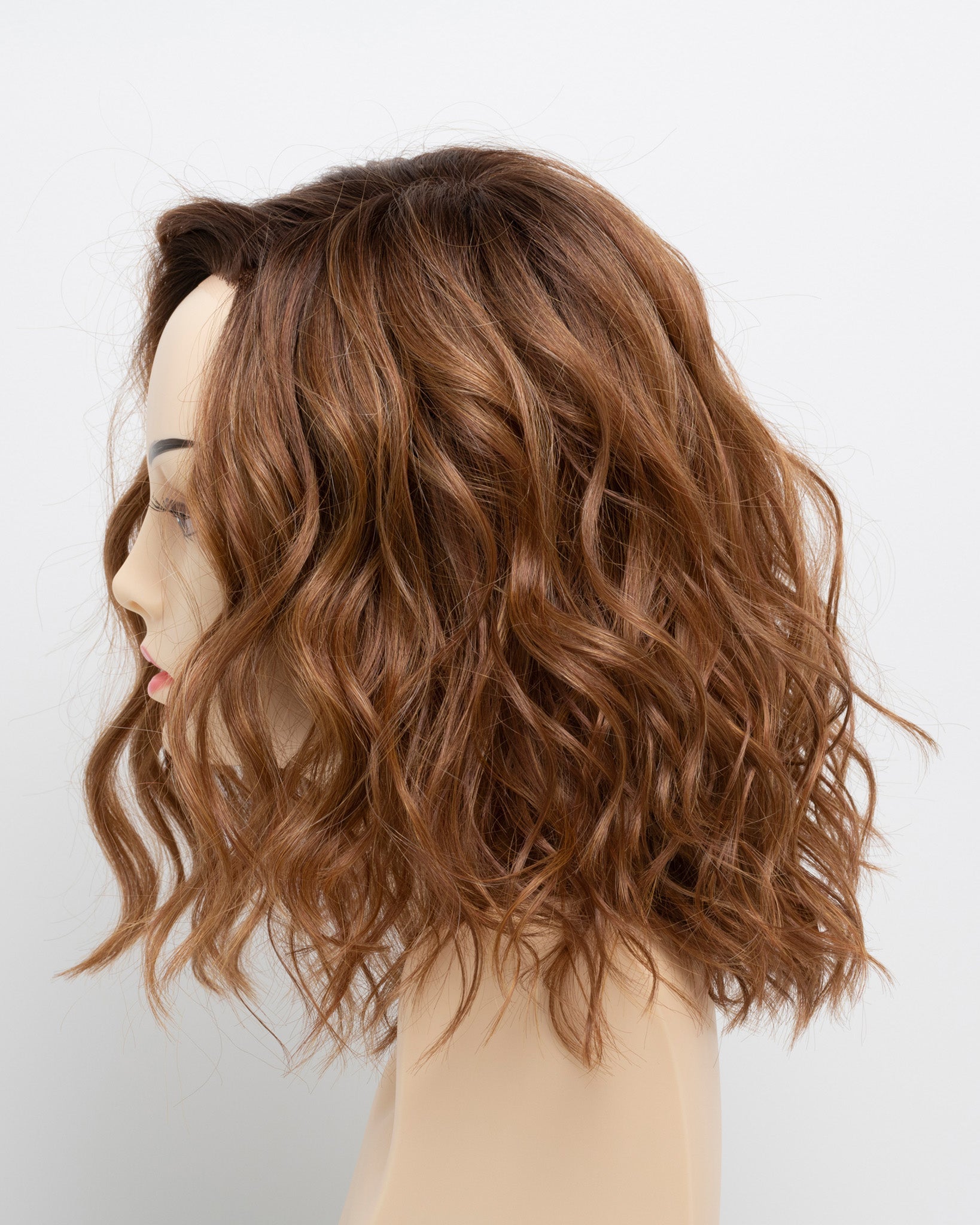 Open Box | Emma by Envy | Human Hair/Heat Friendly Synthetic Blend Wig | Chocolate Cherry - Wig Studio 1