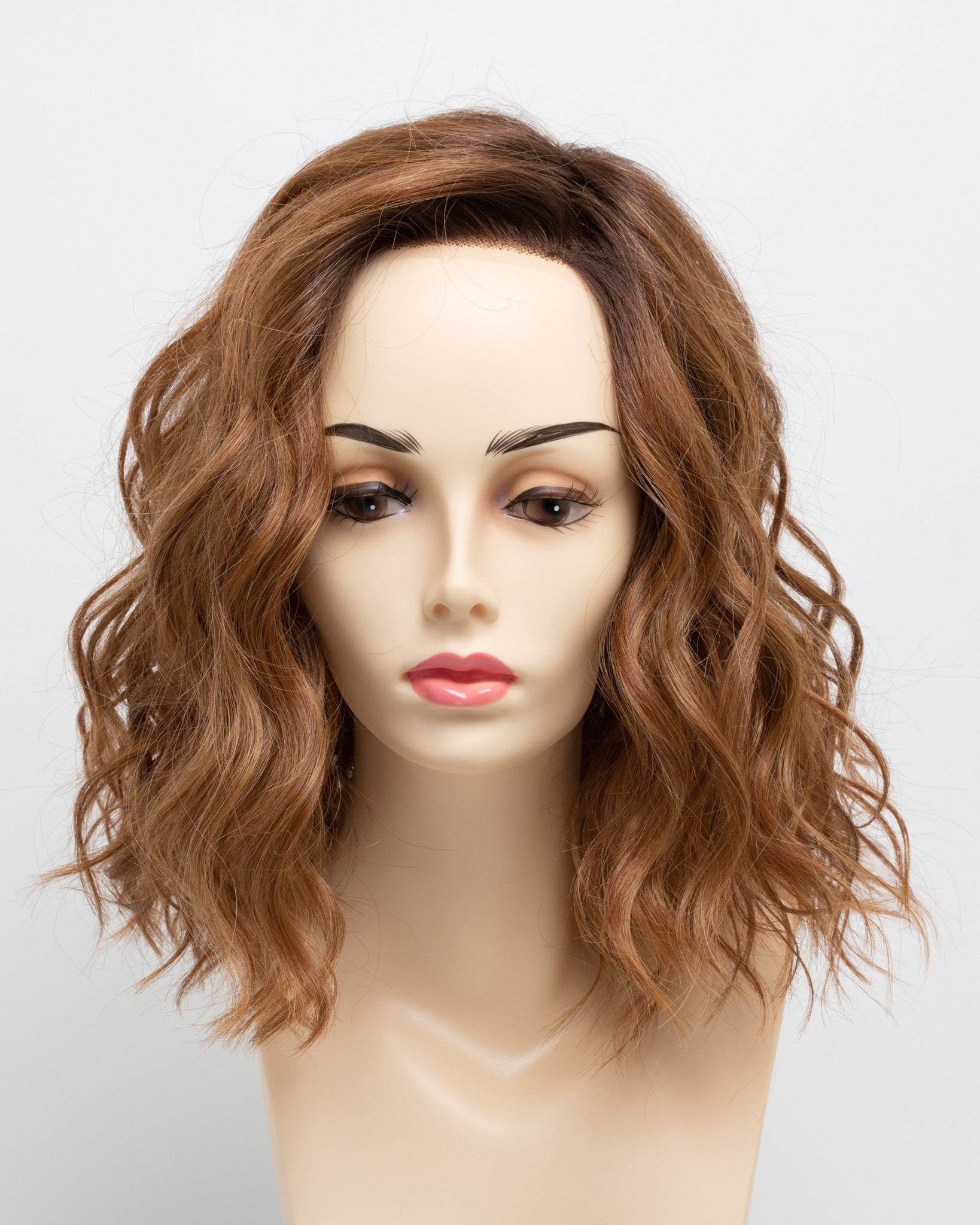 Open Box | Emma by Envy | Human Hair/Heat Friendly Synthetic Blend Wig | Chocolate Cherry - Wig Studio 1