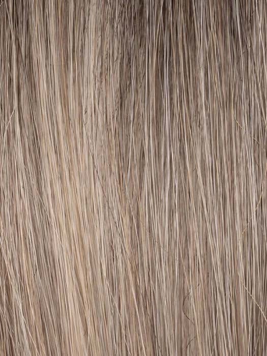 LIGHT-BERNSTEIN-ROOTED | Medium Ash Blonde and Light Strawberry Blonde with Lightest Brown Blend and Shaded Roots