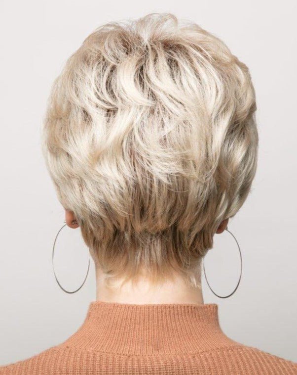 Open Box | Gia Synthetic Wig by Rene of Paris | Basic Cap | Sandy Silver - Wig Studio 1