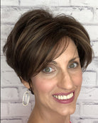 Open Box | Gia Synthetic Wig by Rene of Paris | Basic Cap | Sandy Silver - Wig Studio 1