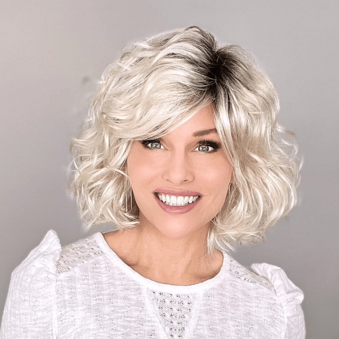 Open Box | Girl Mono Synthetic Lace Front Wig by Ellen Wille | Mono Part | Hot Hazelnut Mix - Wig Studio 1