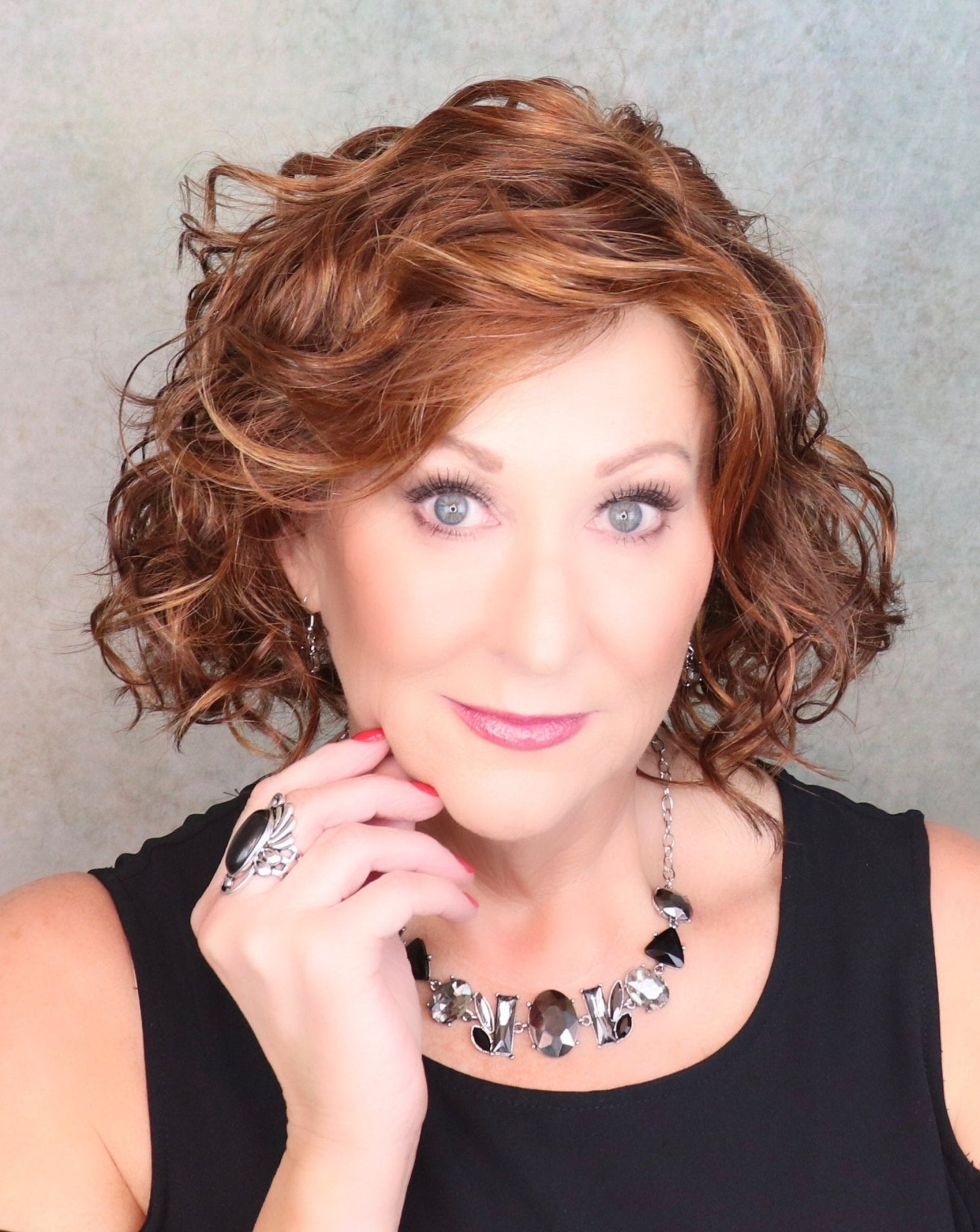 Open Box | Girl Mono Synthetic Lace Front Wig by Ellen Wille | Mono Part | Hot Hazelnut Mix - Wig Studio 1