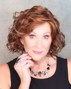 Open Box | Girl Mono Synthetic Lace Front Wig by Ellen Wille | Mono Part | Hot Hazelnut Mix - Wig Studio 1