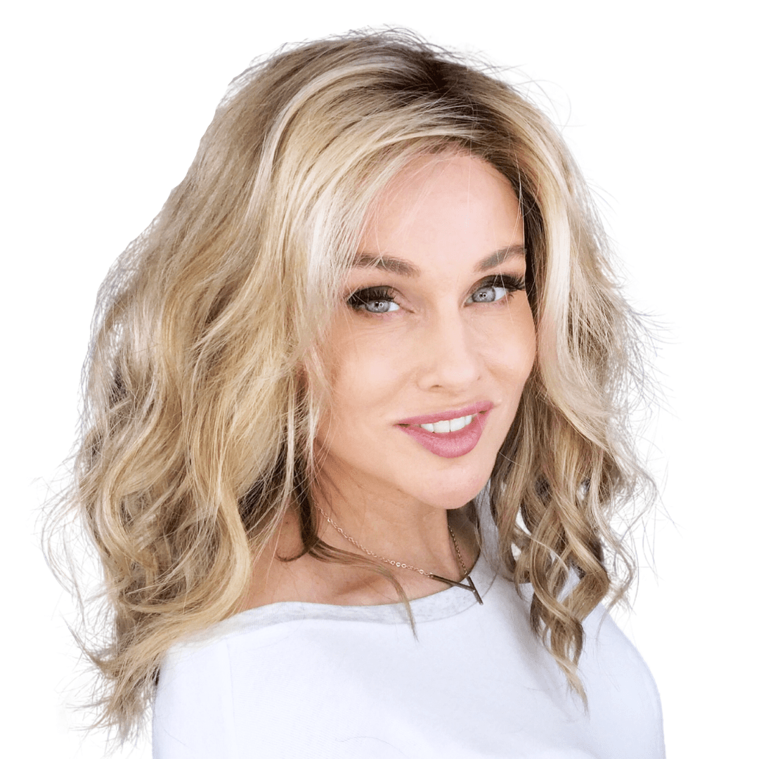 Open Box | Joy Synthetic Lace Front Wig by WigPro | Mono Top | Platinum - Wig Studio 1