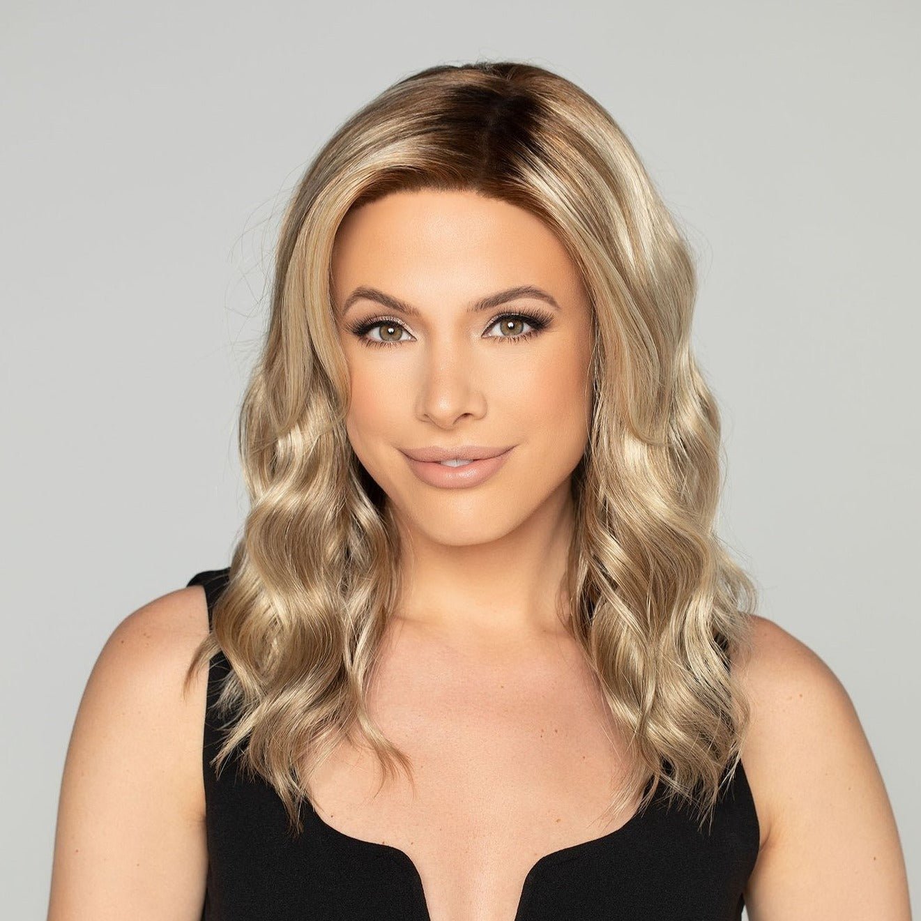 Open Box | Joy Synthetic Lace Front Wig by WigPro | Mono Top | Platinum - Wig Studio 1