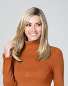 Open Box | Top Coverage 18" Straight Topper by Jon Renau | 10H16 - Wig Studio 1