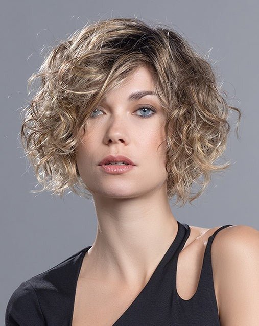 Open Box | Turn Synthetic Lace Front Wig by Ellen Wille | Mono Part | Champagne Rooted - Wig Studio 1