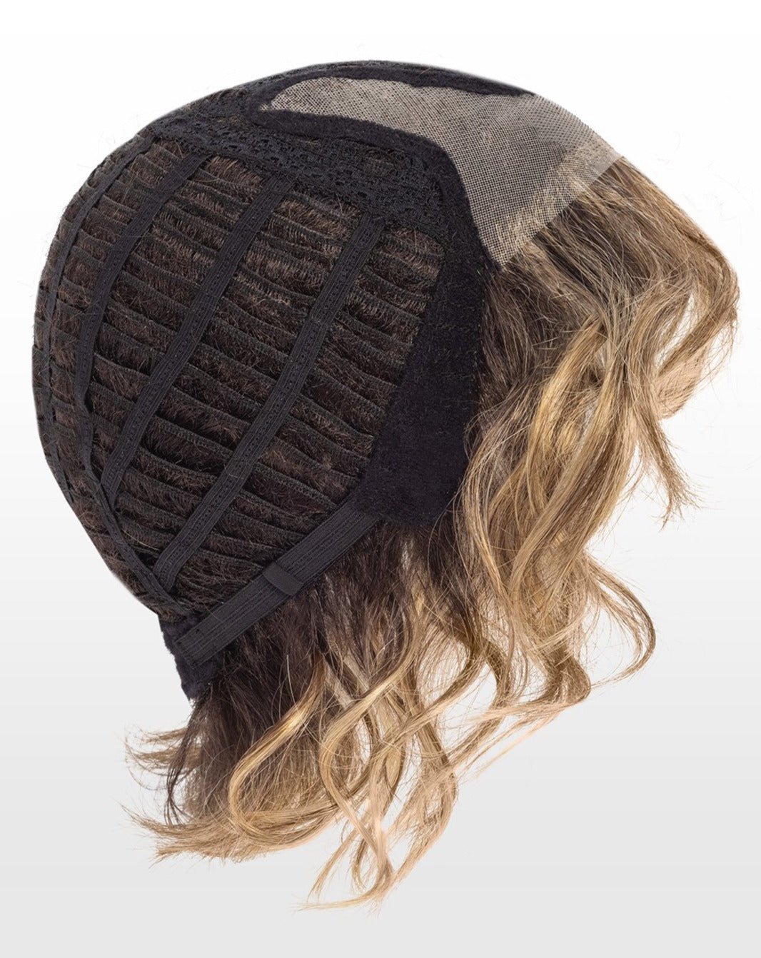 Open Box | Turn Synthetic Lace Front Wig by Ellen Wille | Mono Part | Champagne Rooted - Wig Studio 1