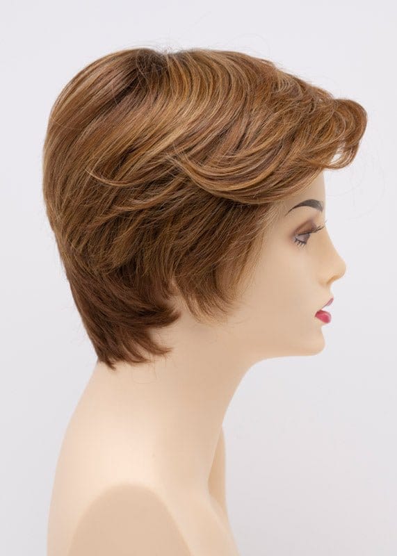 Golden Nutmeg | Chocolate brown roots with strawberry blonde glazed with buttery golden blonde