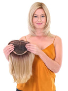 Premium Straight 14" by Belle Tress | HF Synthetic Hair Topper | Hand Tied - Wig Studio 1