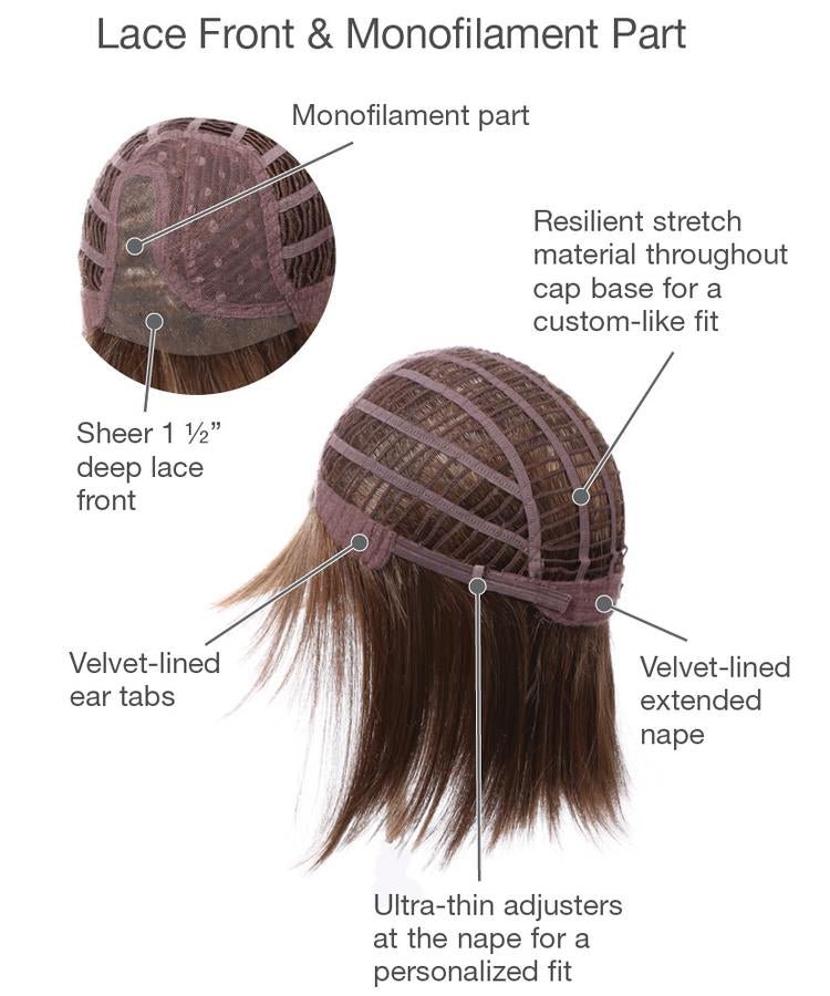 Premium Synthetic Lace Front Wig by Gabor | Mono Part - Wig Studio 1