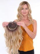 Premium Wavy 18" by Belle Tress | HF Synthetic Hair Topper | Hand Tied - Wig Studio 1