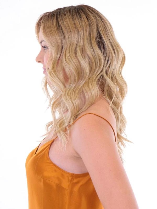 18 Inch Wavy Synthetic Hair Topper with Heat Resistant Fibre Swiss Base Amazon.com: HAIRCUBE 18 inch Wavy Hair Toppers for Women  main image 2
