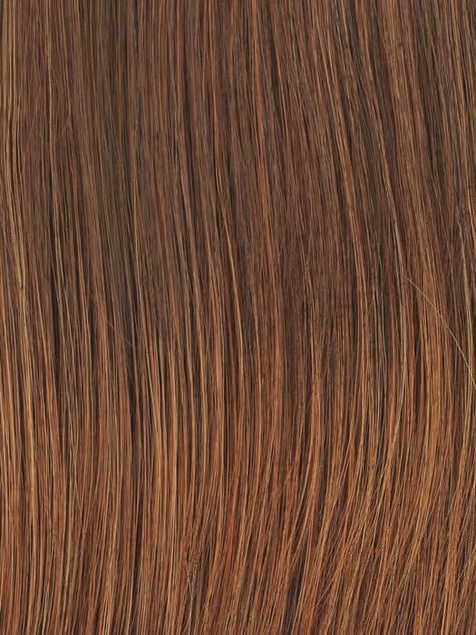 R32/31 | Cinnabar | A medium-dark red / copper / auburn shade with a neutral overall character. Cinnabar gives the color its dominant visual impression, with subtle tonal blend.