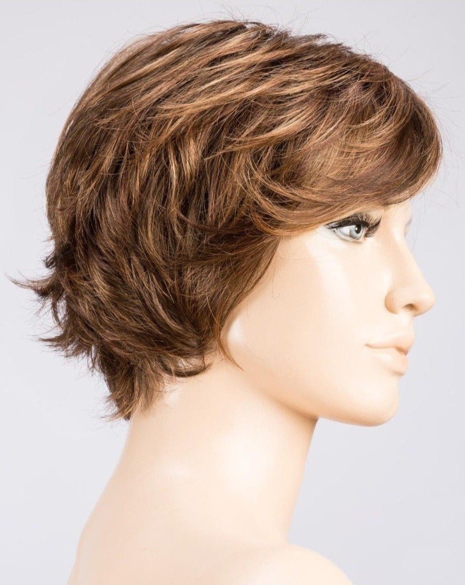 CHOCOLATE ROOTED | Medium to Dark Brown base with Light Reddish Brown highlights and Dark Roots
