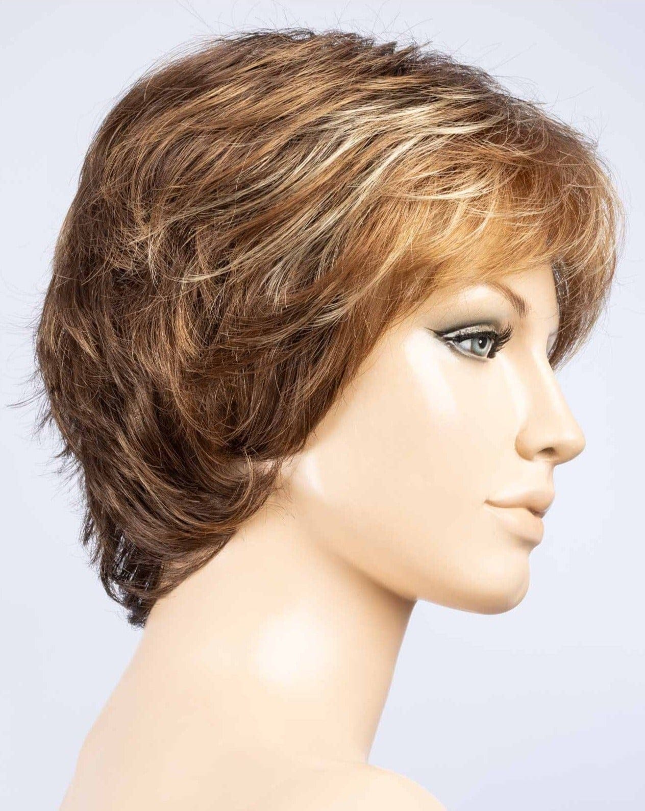 Nut Multi Lighted | Medium brown and auburn blended with golden and strawberry blonde