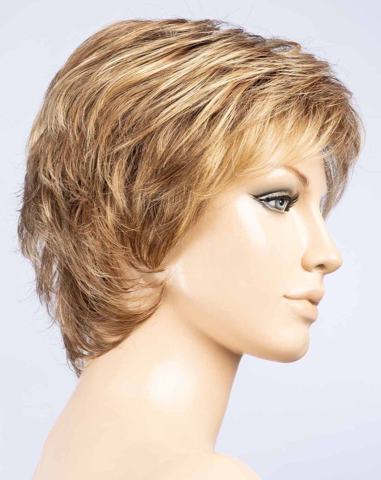 Bernstein Multi Shaded | Light brown with medium golden blonde and dark strawberry blonde blend with dark shaded roots