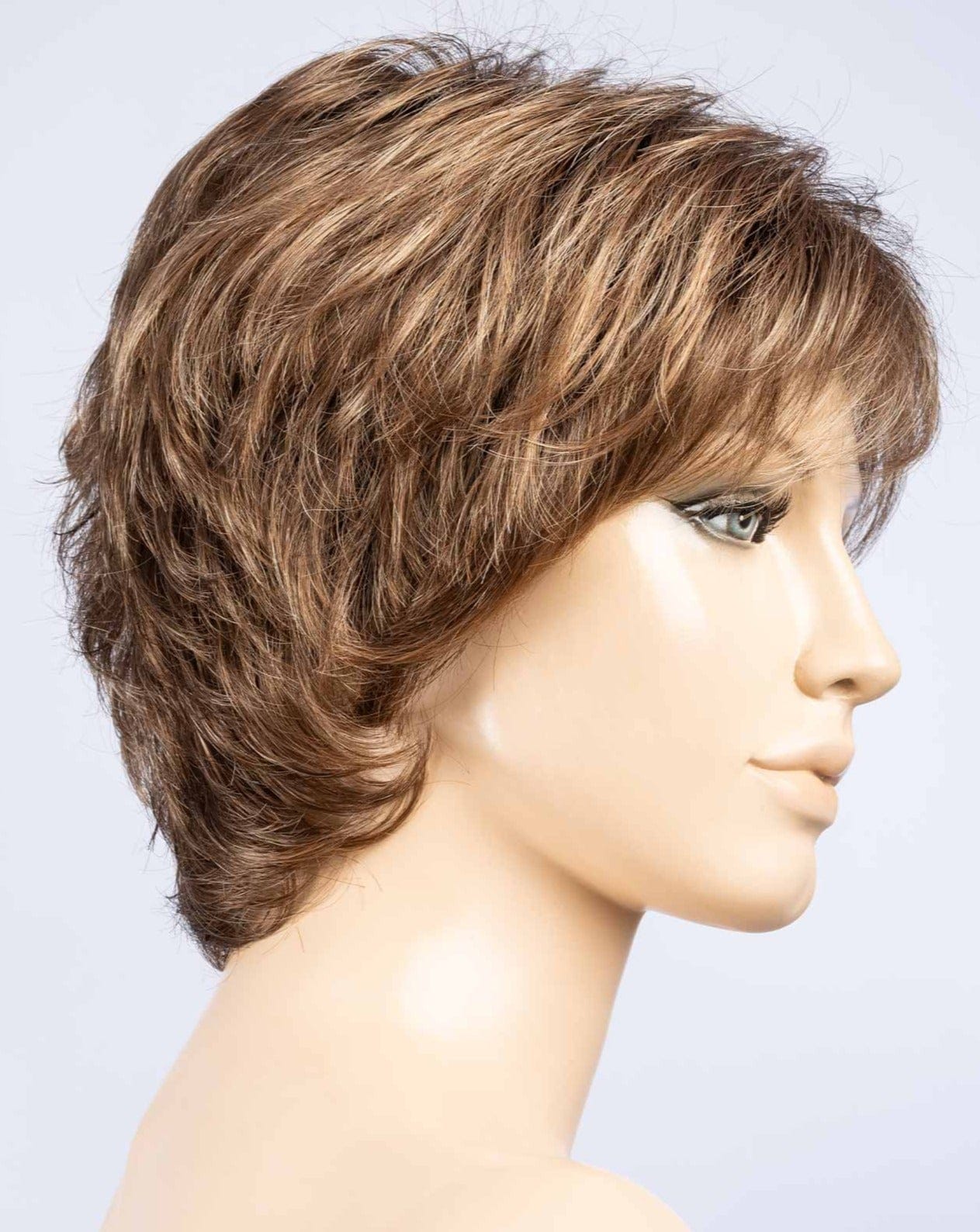 Teak Brown Shaded | Light brown with light ash blonde and medium brown blend with dark shaded roots