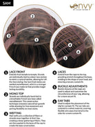Sam by Envy | Synthetic Lace Front Wig | Mono Top - Wig Studio 1