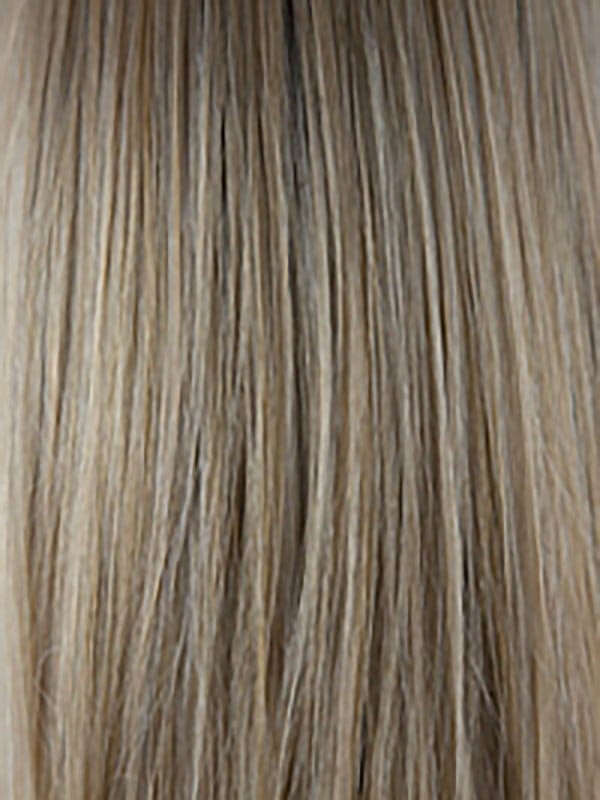 Sandalwood-H | Rooted Dark with Dark Gold Blonde with Platinum Blonde highlights