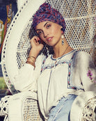 Sapphire Boho Turban by Christine Headwear - Wig Studio 1