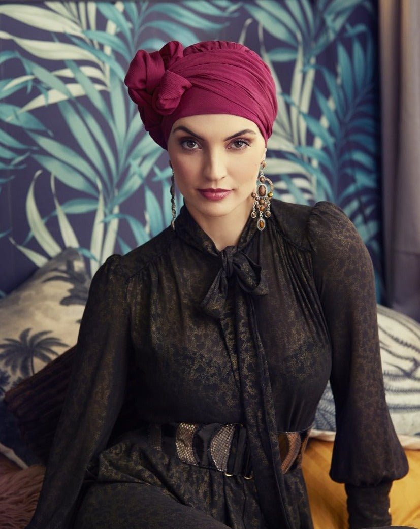 Sapphire Boho Turban by Christine Headwear - Wig Studio 1