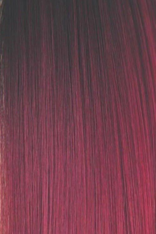 Plum Dandy | Dark brown root that contrasts into a punchy plumb, red violet and raspberry rouges