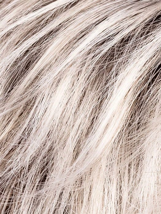 Silver Blonde Rooted | Medium Honey Blonde, Light Ash Blonde, and Lightest Reddish Brown blend with Dark Roots