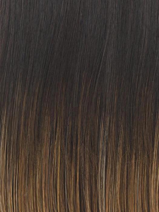 RL8/29SS SHADED HAZELNUT | Warm Medium Brown Evenly Blended with Ginger Blonde and Dark Roots