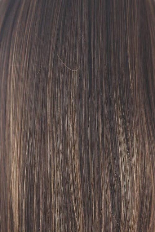 Coffee Latte-R | Dark Root, Dark Brown base with 50/50 of Med Choc Brn + Med Golden Blond