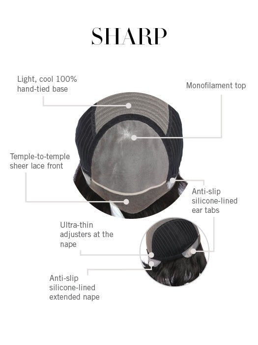 Sharp | Human Hair / Synthetic Wig Blend by HIM | Hand Tied - Wig Studio 1