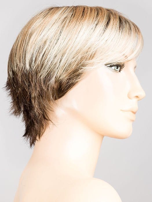 Bisquit Blonde Rooted | 20.25.6 | Light Strawberry Blonde and Lightest Golden Blonde blended with Dark Brown and Shaded Roots