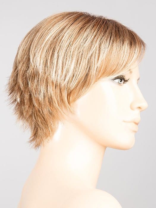 Dark Sand Rooted | Light Brown base with  Lighest Ash Brown and Medium Honey Blonde blend and Dark Roots