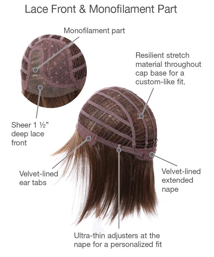 Socialite Synthetic Lace Front Wig by Gabor | Mono Part - Wig Studio 1