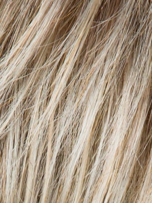 Sandy Blonde Rooted | Medium Honey Blonde, Light Ash Blonde, and Lightest Reddish Brown blend with Dark Roots