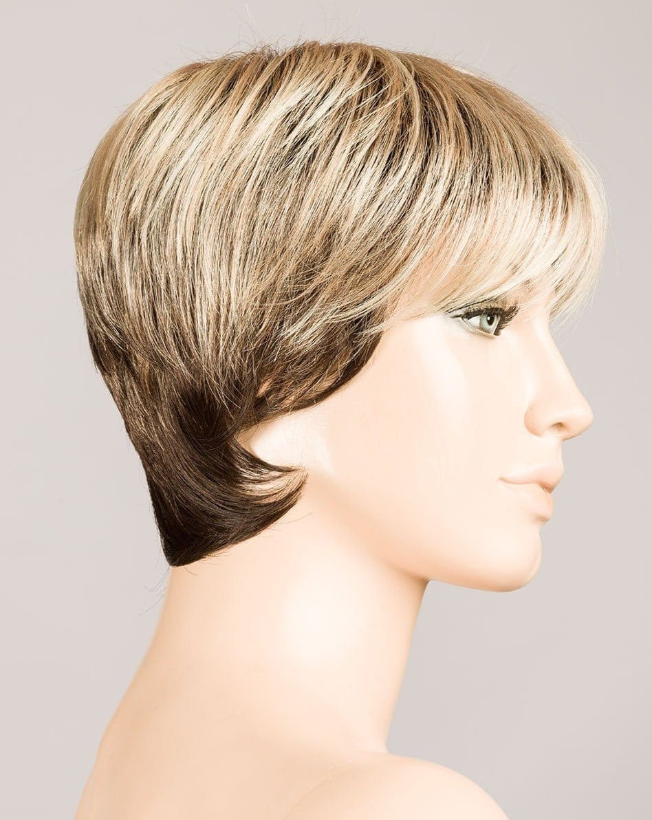 Bisquit Blonde Rooted | 20.25.6 | Light Strawberry Blonde and Lightest Golden Blonde blended with Dark Brown and Shaded Roots