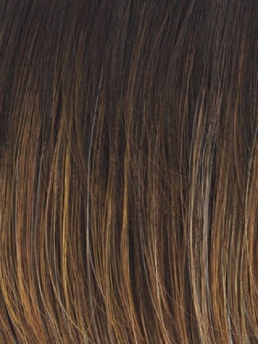 RL8/29SS SHADED HAZELNUT | Medium Brown with Ginger highlights  & Dark Brown roots