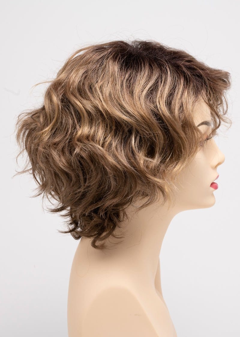 Toasted Sesame | Chocolate brown roots with a toasted brown and wheat blonde blend