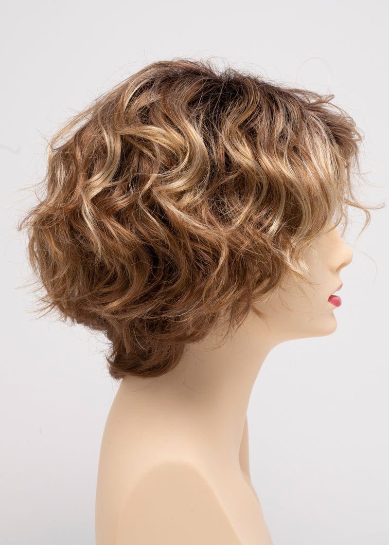 Golden Nutmeg | Chocolate brown roots with strawberry blonde glazed with buttery golden blonde