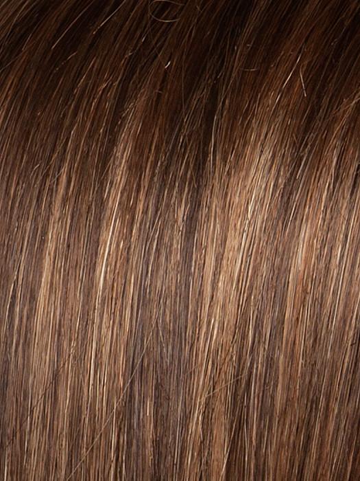 Hot Mocca Rooted 830.27.33 | Warm Medium Brown, Light Auburn, and Dark Auburn Blend