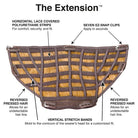 The Extension Hair Piece by TressAllure | Heat Friendly Synthetic Hair - Wig Studio 1