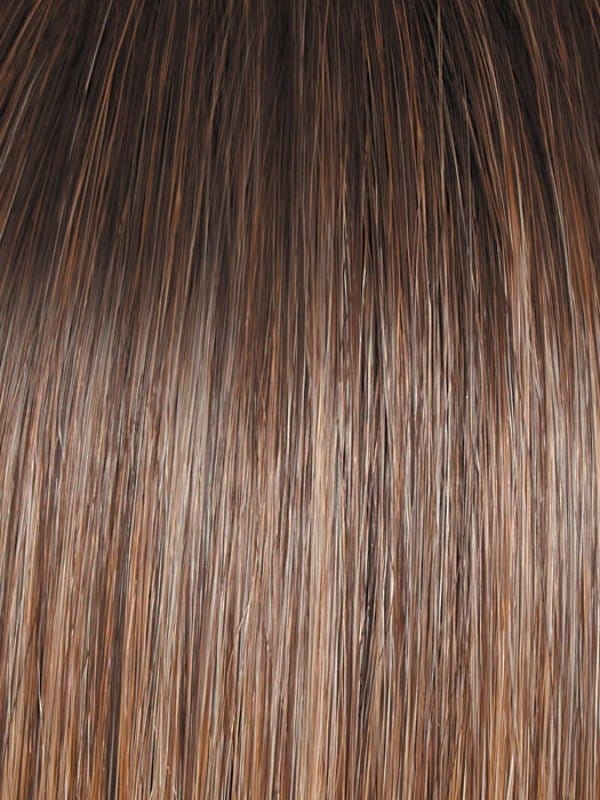 GF12/22SS Shaded Cappuccino | Light Golden Brown with Cool Blonde highlights all over, Dark Brown roots