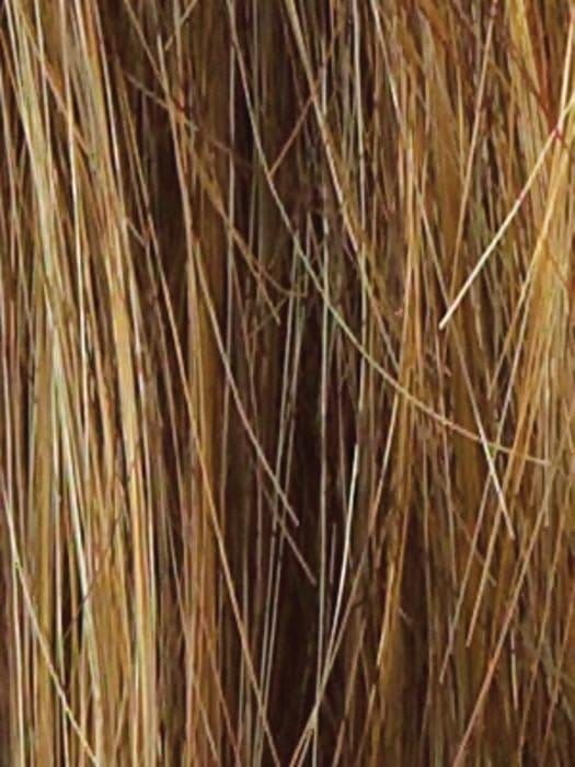 R9F26 | Mocha Foil | Warm, Medium Brown with Gold highlights around the face