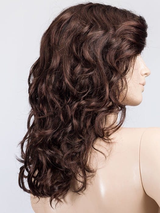 Dark Chocolate Rooted 4.33.2 | Black/Darkest Brown base with Dark Auburn Highlights and Dark Roots