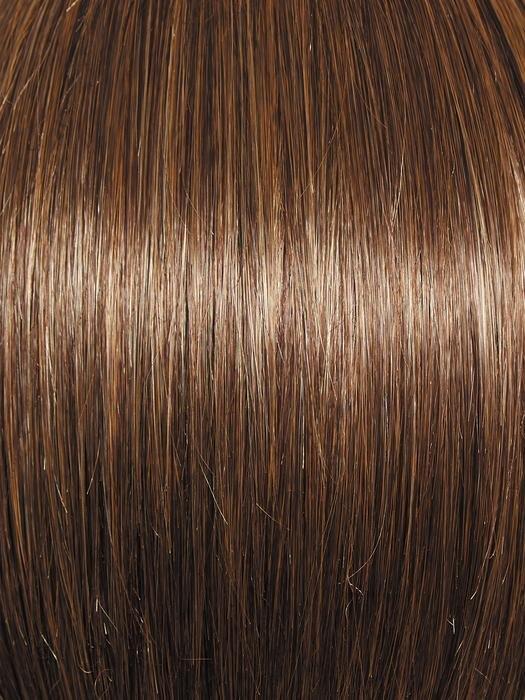 R9F26 MOCHA FOIL | Warm Medium Brown With Gold Highlights Around the Face
